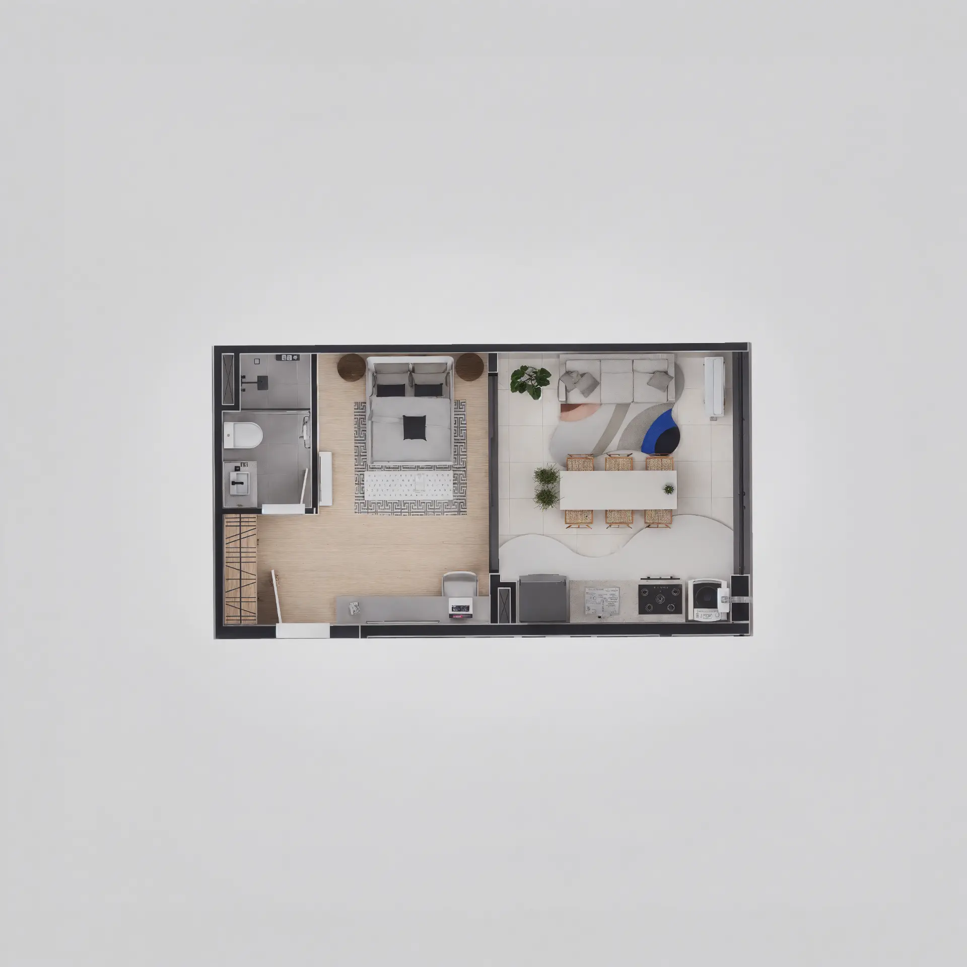Planta do studio — Finais 6, 7, 13 e 14